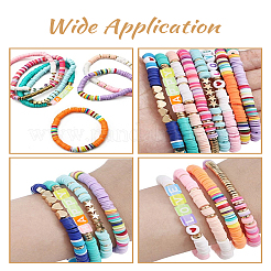 560шт 7 цвета прозрачные акриловые бусины&nbsp;TACR-LP0001-03