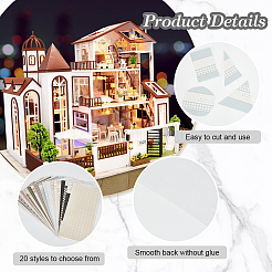 20 лист 20-х стилевых бумажных обоев с покрытием DIY-OC0012-17