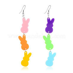 Акриловые серьги-подвески в виде пасхального кролика для женской моды FF4277