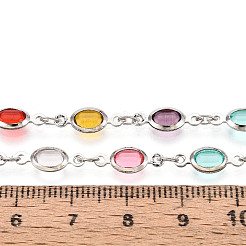 Латунные овальные звенья ручной работы CHC-N024-09P