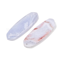 Natürlichen blauen Lace Achat Anhänger&nbsp;G-K381-17B
