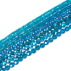 11 brins 11 styles galvanoplastie perles de verre brins&nbsp;EGLA-TA0003-05