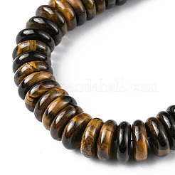 Природных тигровый глаз бисер нитей G-F743-06C