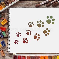 Grands modèles de pochoirs de peinture de dessin réutilisables en plastique&nbsp;DIY-WH0202-038