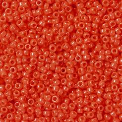 TOHOラウンドシードビーズ  日本製シードビーズ  （不透明なサンセットオレンジ50)個  15/0  1.5mm  穴：0.7mm  約15000個/50g&nbsp;SEED-XTR15-0050