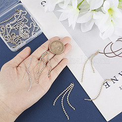 24 шт. 6 стильных латунных цепочки-чашки со стразами большие подвески KK-SC0003-22