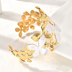 Bracelets manchettes en acier inoxydable 304 pour femmes&nbsp;BJEW-F509-03D-G