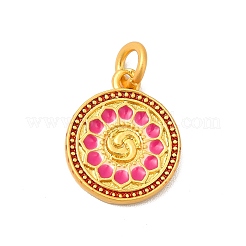 Подвески из эмали из сплава с покрытием стойки с прыгающим кольцом&nbsp;ENAM-M048-27MG-B