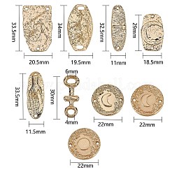 17шт 17 стиля сплава многожильные звенья PALLOY-SZ0001-26