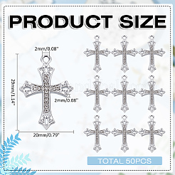 Подвески со стразами из сплава ALRI-ME0001-02