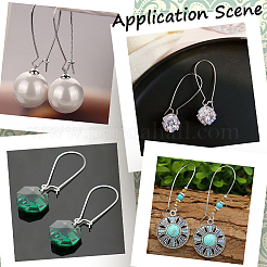 10 шт. 925 серьги-кольца из стерлингового серебра STER-BBC0006-52