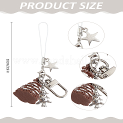 1 шт. резиновые бусины из цинкового сплава для мобильных ремней&nbsp;HJEW-LP0001-84