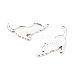 Кабошоны для котят из сплава&nbsp;LS-PALLOY-WH0072-73E-S