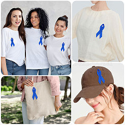 Брошь из нейлоновой ленты с информационными материалами&nbsp;JEWB-WH0056-008B