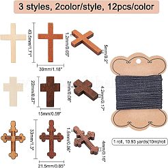 72шт 6 деревянных подвески WOOD-CA0001-23