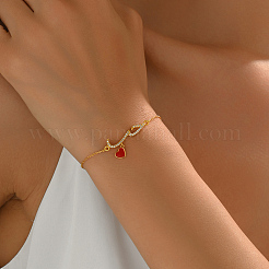 Модный женский браслет с подвеской в виде сердца из серебра s925 с цирконом YZ3999