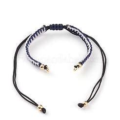 Fabricación de pulsera trenzada de hilo de nailon ajustable&nbsp;AJEW-JB00857