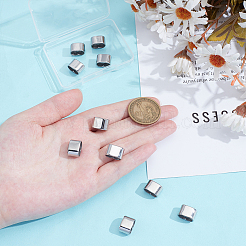 10 шт. разделительные бусины из нержавеющей стали 304&nbsp;FIND-UN0007-83