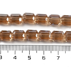 Стеклянные бусины с гальваническим покрытием &nbsp;GLAA-G112-07A