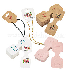 220 шт. 11 стили бумажных карточек для демонстрации ожерелий CDIS-CD0001-03