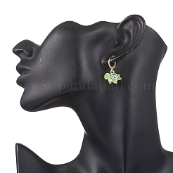 9 пара серег-колец из сплава с эмалью 9 стилей EJEW-JE06556