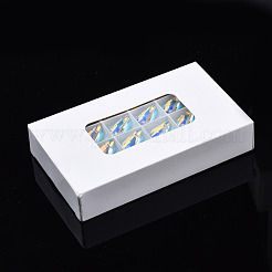 Заостренные стеклянные подвески со стразами EGLA-N006-034