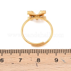 Anelli aperti con polsino in acciaio inossidabile 304 con micro pavé di zirconi cubici&nbsp;LS-RJEW-D336-01G-02