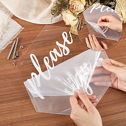 Акриловая пластина с шестигранной головкой на заказ DIY-WH0240-95