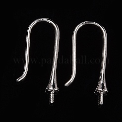 Антикоррозийное родиевое покрытие 925 серьги-крючки из стерлингового серебра STER-I016-101P