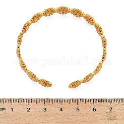 Браслеты-манжеты Sun 304 из нержавеющей стали с открытыми звеньями для женщин&nbsp;BJEW-A150-01G