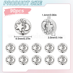 90 шт. бусины из сплава в тибетском стиле&nbsp;TIBEB-LP0001-14