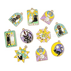 40шт 8 стиля подвески из цинкового сплава с эмалью&nbsp;FIND-CJ0003-79