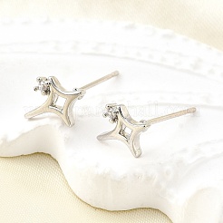 Серьги-гвоздики из циркония EJEW-M103-03P