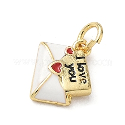 Латунь эмаль подвески&nbsp;X-KK-A273-08G-01