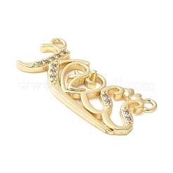 Латунные микропрозрачные кубические циркониевые соединения&nbsp;KK-D357-03B-G