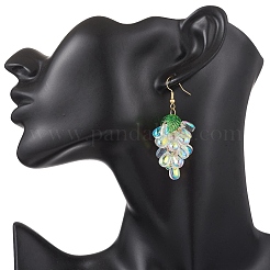 Серьги из прозрачного стекла&nbsp;EJEW-JE06863-01