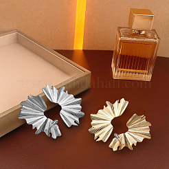 4 пара двухцветных железных сережек-гвоздиков EJEW-GO0002-25