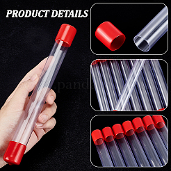 Прозрачные пластиковые трубки для хранения бусин из ПВХ AJEW-WH0348-767A