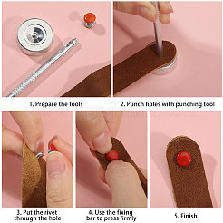 Железные заклепки для одежды&nbsp;DIY-CA0007-80