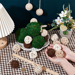 23 x Rattan-Ball-Dekoration.&nbsp;DJEW-NB0001-50