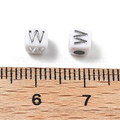 Непрозрачные акриловые бусины OACR-D282-06W