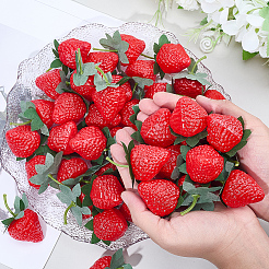 50шт пластиковая имитация клубники&nbsp;AJEW-SP0003-60