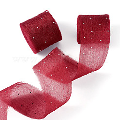 2 rouleau de ruban en polyester thermocollant à strass et bords francs&nbsp;OCOR-TA0003-95J