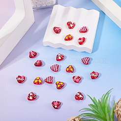 20 шт. 5 вида стеклянных эмалевых бусин&nbsp;GLAA-TA0003-49