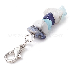 Pendentif décoratif en copeaux de howlite naturelle&nbsp;HJEW-JM02304-02