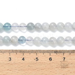 Природные Аквамарин бисер нитей&nbsp;G-F826-B01-6mm