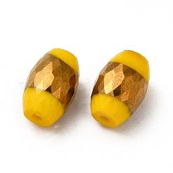 Непрозрачные гальванические стеклянные бусины&nbsp;EGLA-H003-02G-03