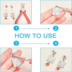 Фурнитура для сережек-гвоздиков из нержавеющей стали 304 STAS-UN0003-42P