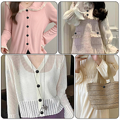 Пуговицы из абс-пластика с одним отверстием&nbsp;BUTT-WH20001-05B