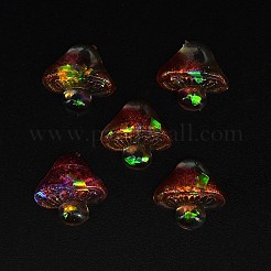 Кабошоны из светящейся смолы в виде грибов&nbsp;MRMJ-TAC0009-07D